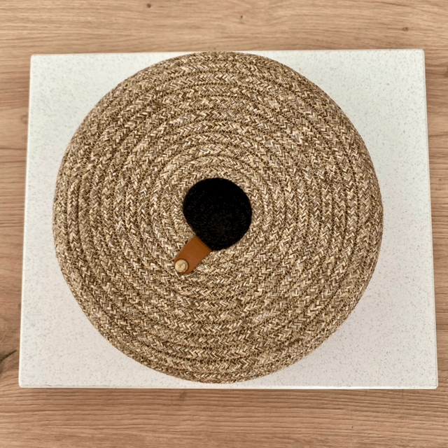 Boîte mouchoirs  en corde tissée tressée naturelle 
