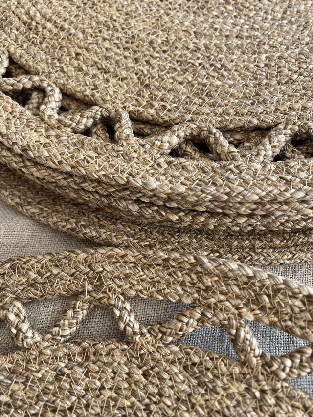 2 sets de table en corde naturelle  rustique chêne