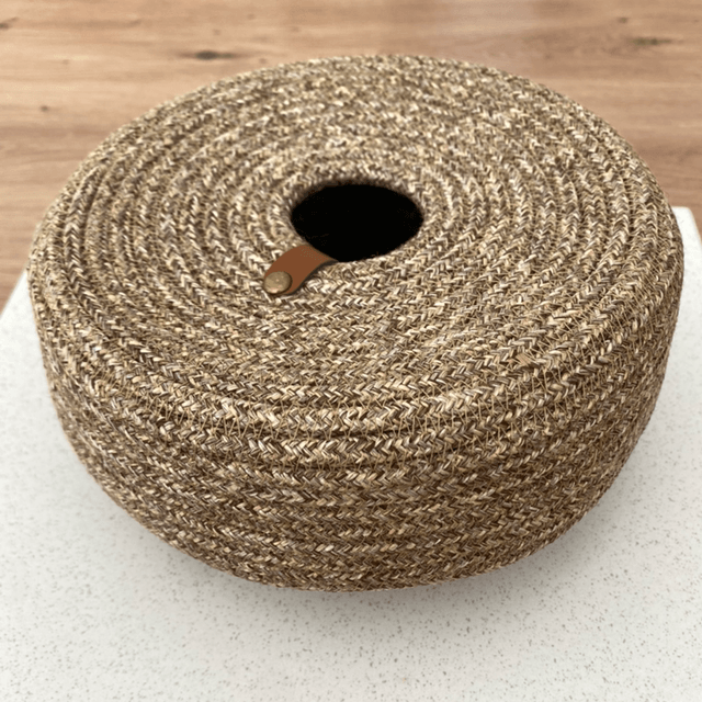 Boîte mouchoirs  en corde tissée tressée naturelle 
