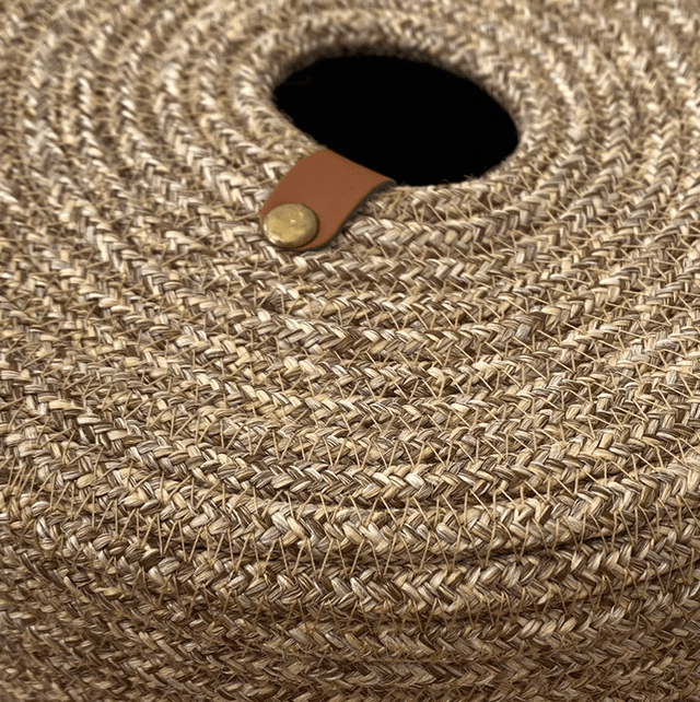 Boîte mouchoirs  en corde tissée tressée naturelle 